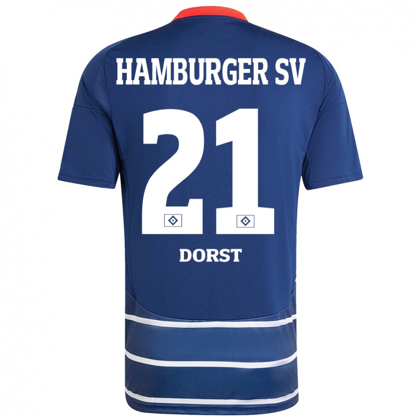 Kandiny Uomo Maglia Dana Dorst #21 Blu Scuro Kit Gara Away 2024/25 Maglietta