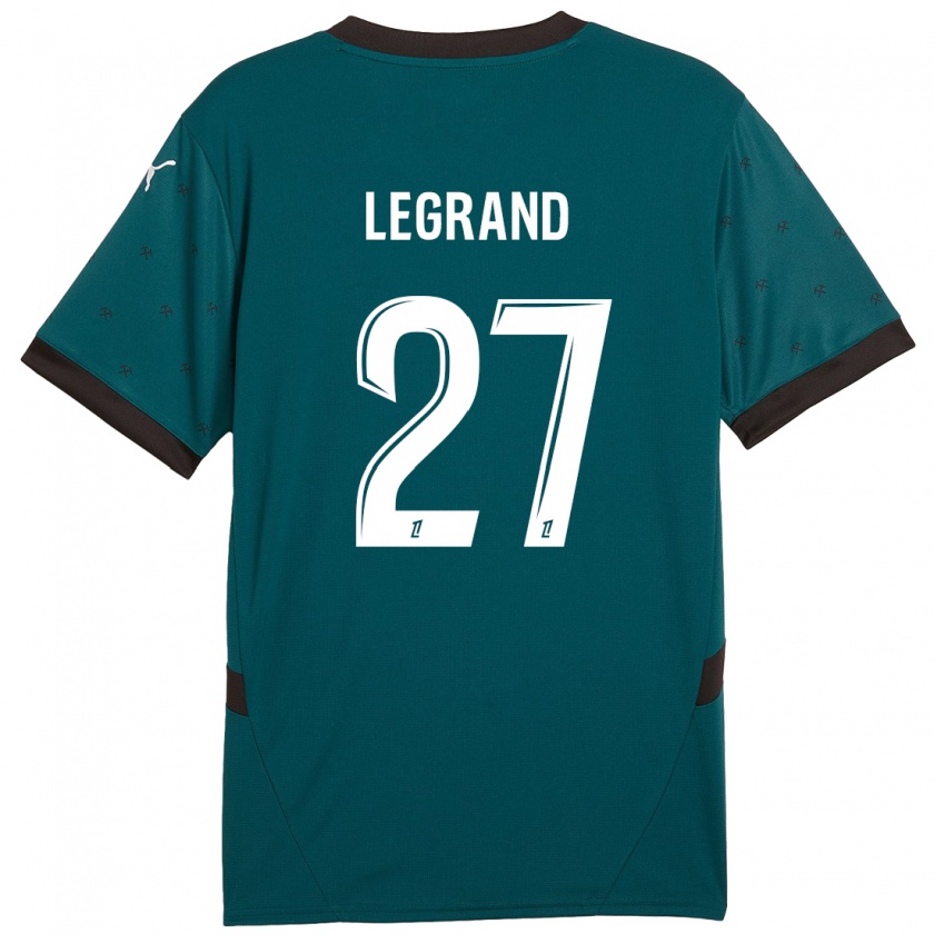 Kandiny Uomo Maglia Bérénice Legrand #27 Verde Scuro Kit Gara Away 2024/25 Maglietta