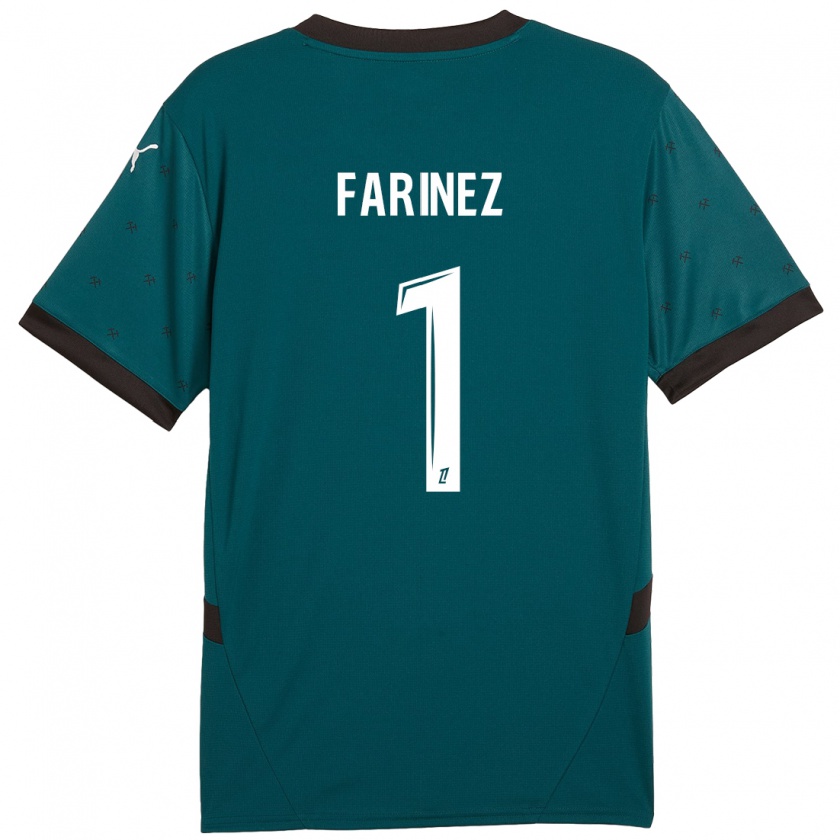 Kandiny Uomo Maglia Wuilker Fariñez #1 Verde Scuro Kit Gara Away 2024/25 Maglietta