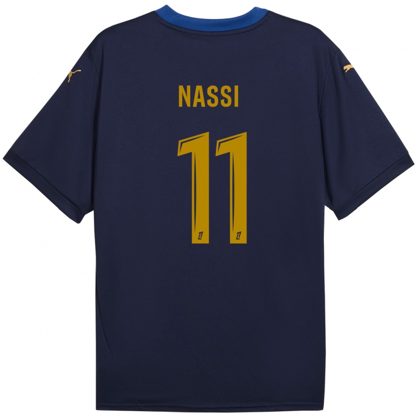 Kandiny Uomo Maglia Jade Nassi #11 Blu Navy Kit Gara Away 2024/25 Maglietta