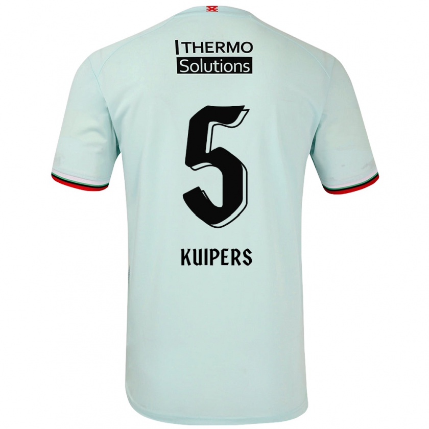 Kandiny Heren Bas Kuipers #5 Lichtgroen Uitshirt Uittenue 2024/25 T-Shirt