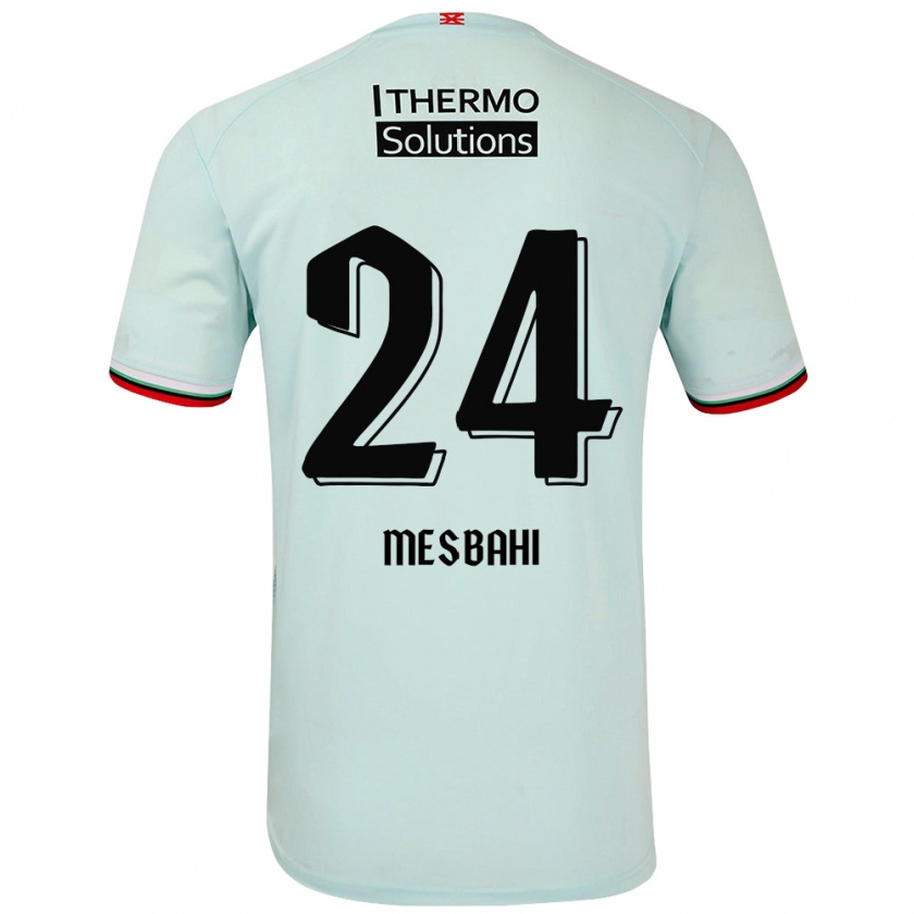 Kandiny Herren Juliën Mesbahi #24 Hellgrün Auswärtstrikot Trikot 2024/25 T-Shirt Österreich