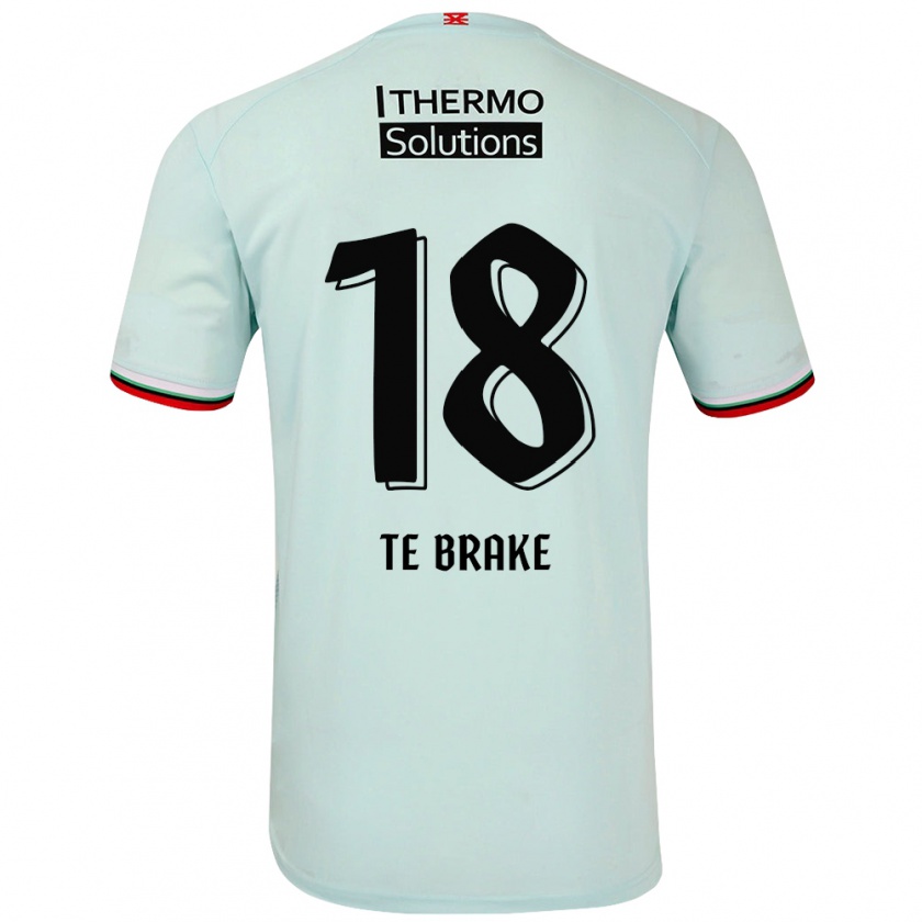 Kandiny Hombre Camiseta Sophie Te Brake #18 Verde Claro 2ª Equipación 2024/25 La Camisa