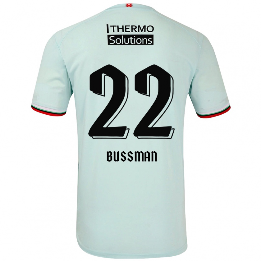 Kandiny Hombre Camiseta Fiene Bussman #22 Verde Claro 2ª Equipación 2024/25 La Camisa