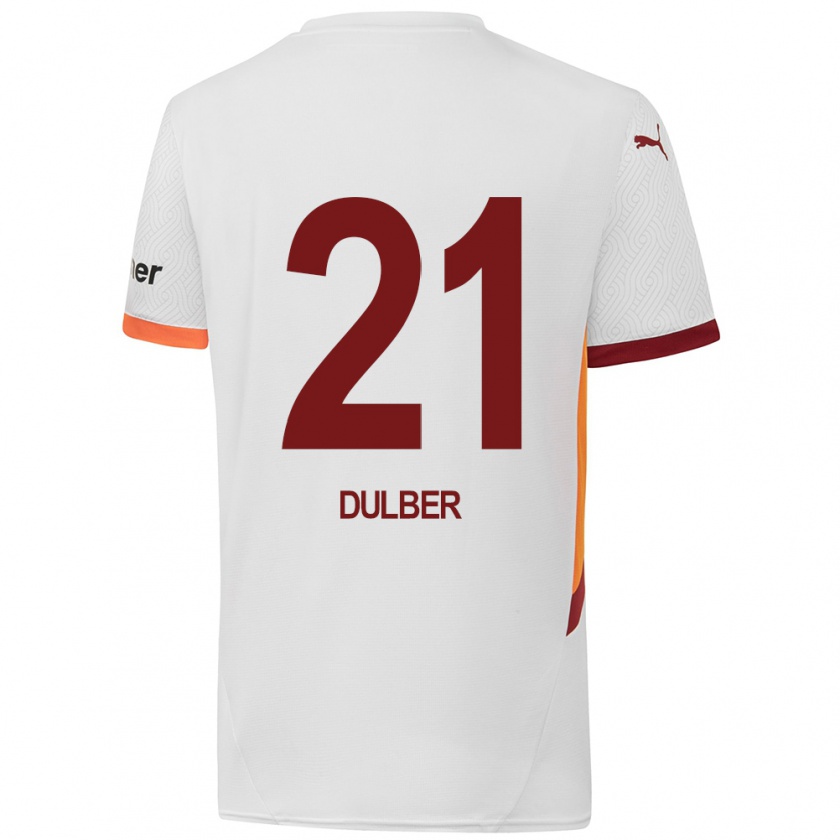 Kandiny Heren Didem Dülber #21 Wit Geel Rood Uitshirt Uittenue 2024/25 T-Shirt