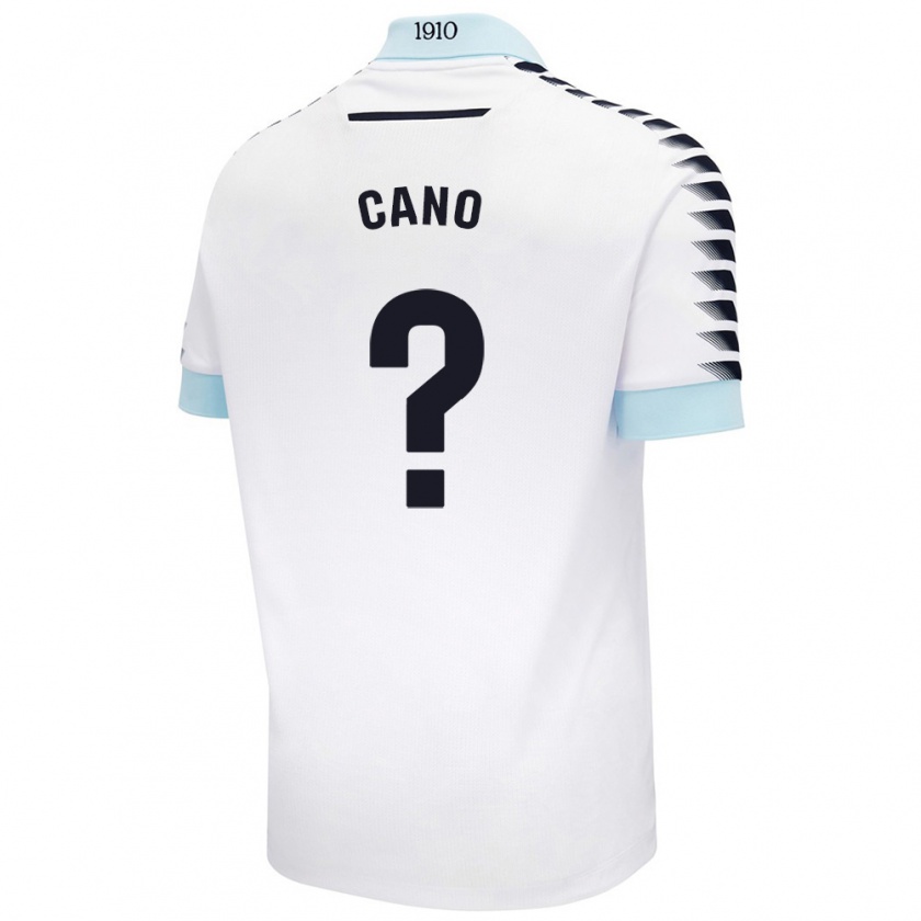 Kandiny Uomo Maglia Rubén Cano #0 Bianco Blu Kit Gara Away 2024/25 Maglietta