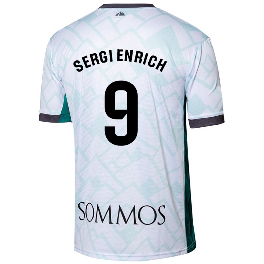 Kandiny Herren Sergi Enrich #9 Weiß Grün Auswärtstrikot Trikot 2024/25 T-Shirt Österreich