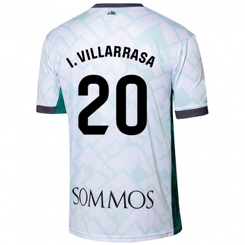 Kandiny Hombre Camiseta Ignasi Vilarrasa #20 Blanco Verde 2ª Equipación 2024/25 La Camisa