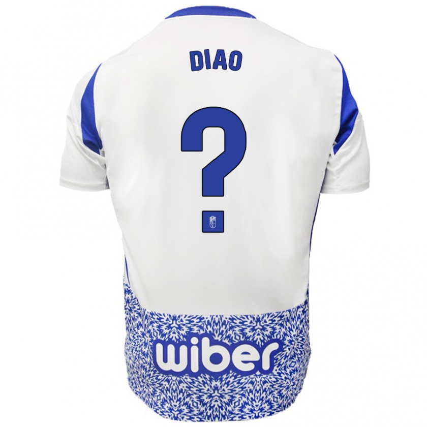 Kandiny Hombre Camiseta Siren Diao #0 Blanco Azul 2ª Equipación 2024/25 La Camisa México