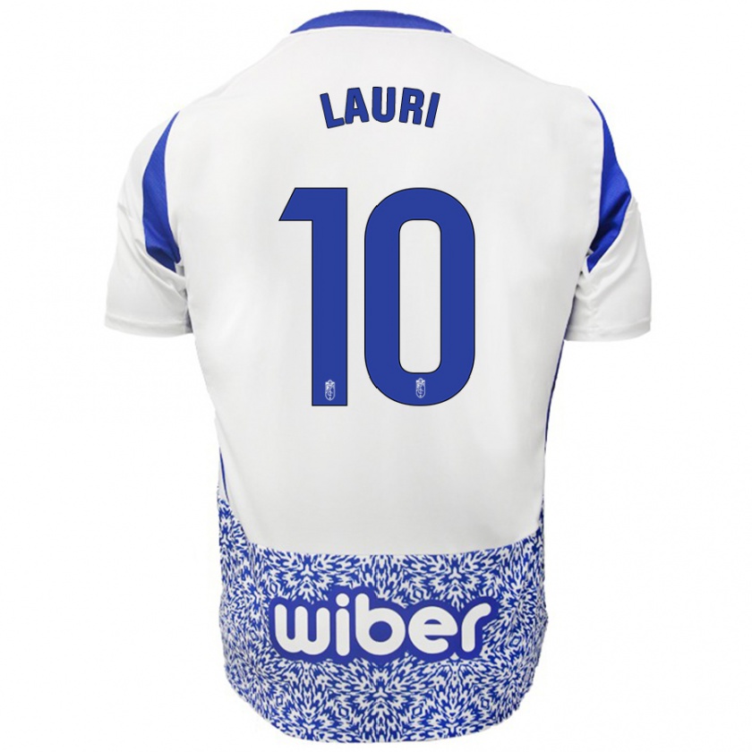 Kandiny Uomo Maglia Lauri #10 Bianco Blu Kit Gara Away 2024/25 Maglietta