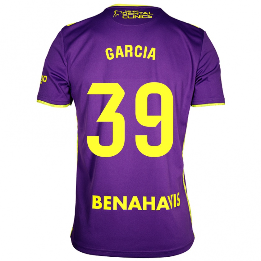 Kandiny Hombre Camiseta Claudia García #39 Púrpura Amarillo 2ª Equipación 2024/25 La Camisa México