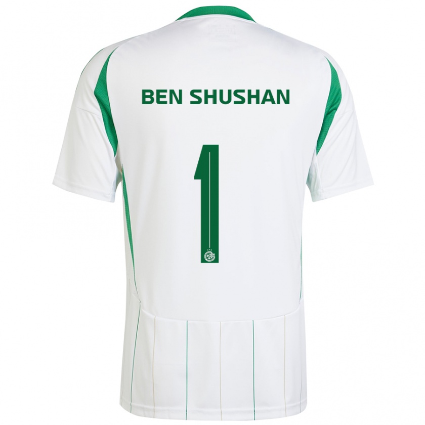 Kandiny Uomo Maglia Ori Ben Shushan #1 Bianco Verde Kit Gara Away 2024/25 Maglietta