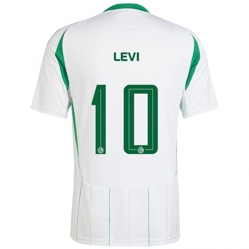 Kandiny Heren Yarin Levi #10 Witgroen Uitshirt Uittenue 2024/25 T-Shirt