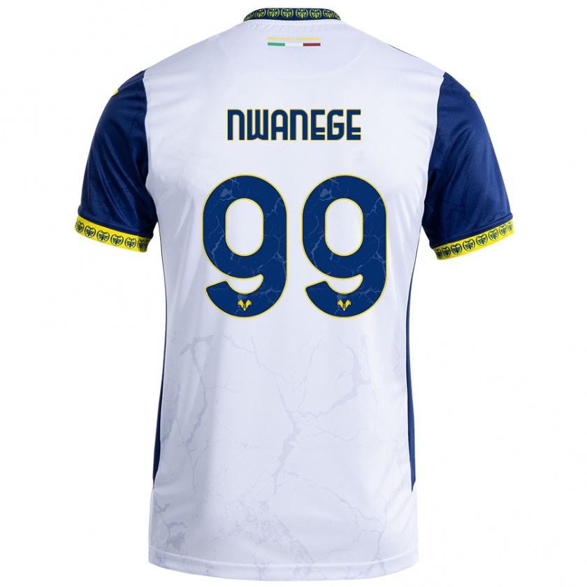 Kandiny Heren Karlson Nwanege #99 Witblauw Uitshirt Uittenue 2024/25 T-Shirt