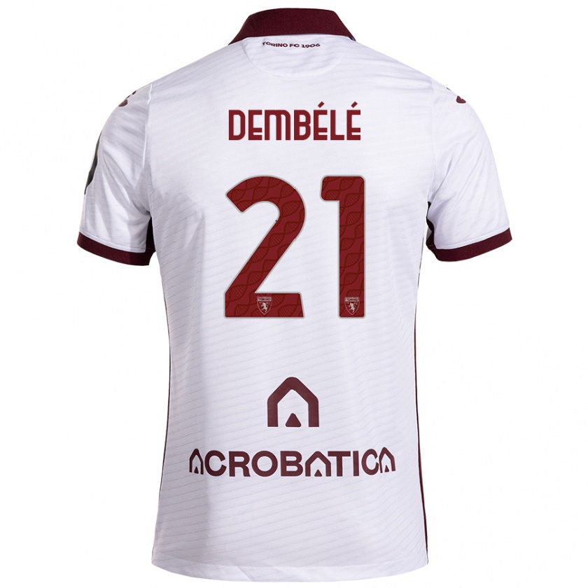 Kandiny Homem Camisola Ali Dembélé #21 Castanho Branco Alternativa 2024/25 Camisa Brasil