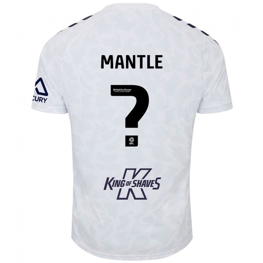 Kandiny Hombre Camiseta David Mantle #0 Blanco 2ª Equipación 2024/25 La Camisa