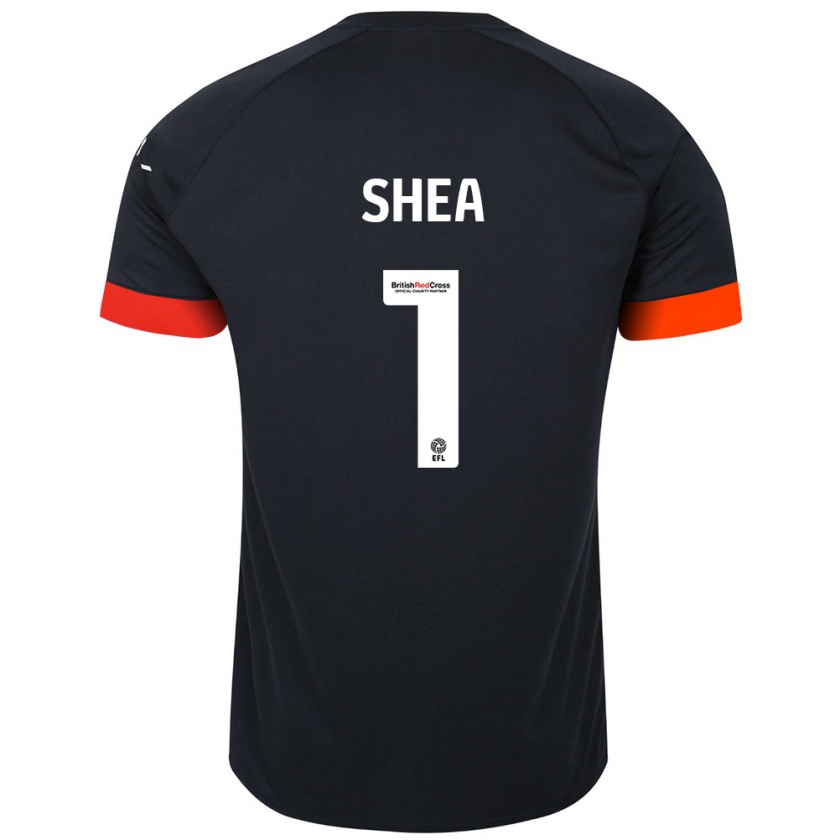 Kandiny Hombre Camiseta James Shea #1 Negro Naranja 2ª Equipación 2024/25 La Camisa México