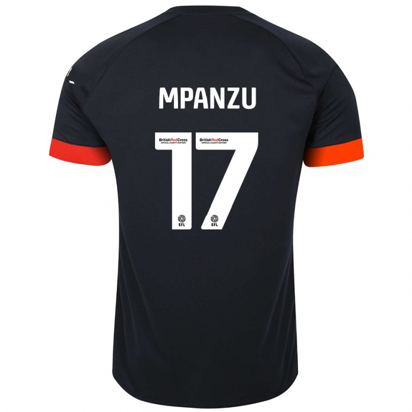 Kandiny Heren Pelly Ruddock Mpanzu #17 Zwart Oranje Uitshirt Uittenue 2024/25 T-Shirt