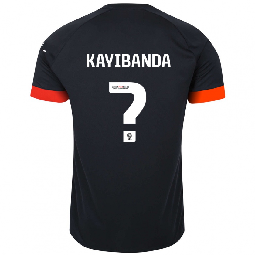 Kandiny Heren Claude Kayibanda #0 Zwart Oranje Uitshirt Uittenue 2024/25 T-Shirt