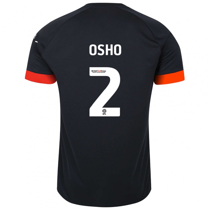 Kandiny Heren Gabriel Osho #2 Zwart Oranje Uitshirt Uittenue 2024/25 T-Shirt