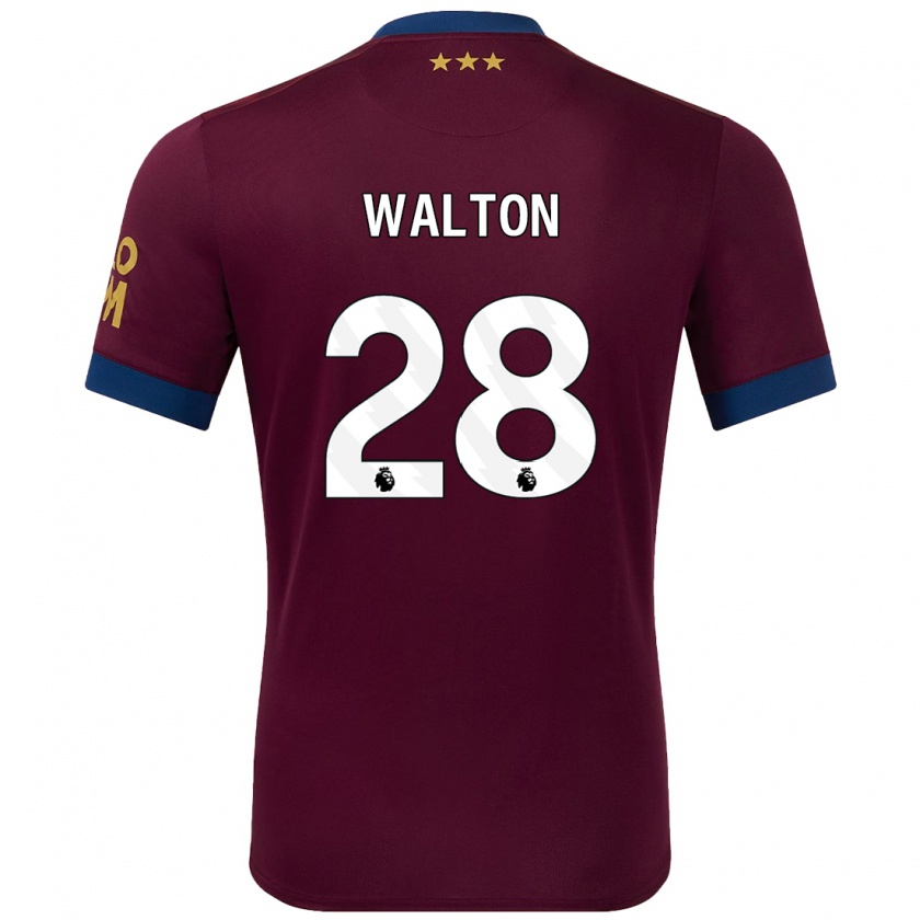 Kandiny Heren Christian Walton #28 Bruin Uitshirt Uittenue 2024/25 T-Shirt