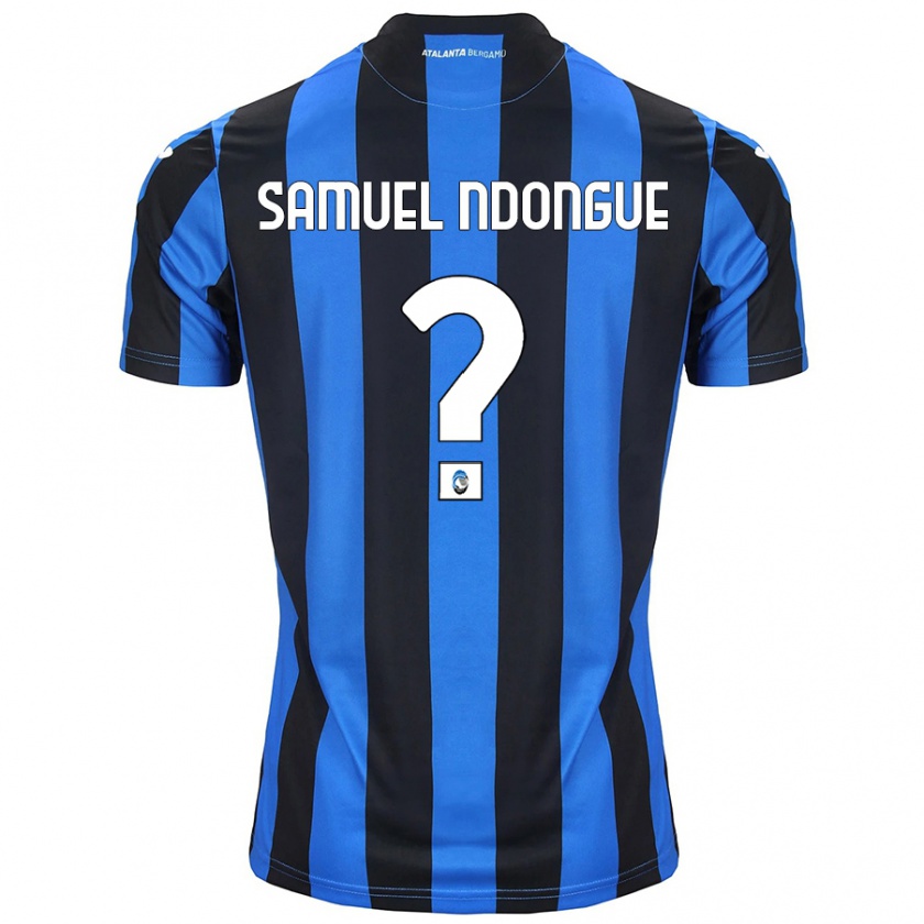 Kandiny Mujer Camiseta Frederick Samuel Ndongue #0 Azul Negro 1ª Equipación 2024/25 La Camisa México