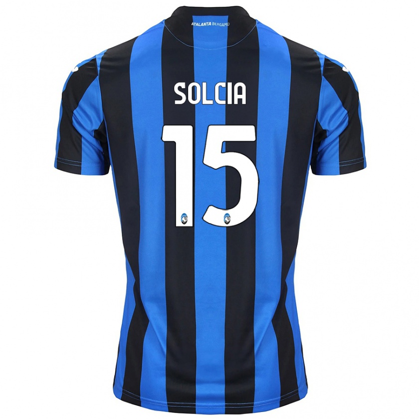 Kandiny Donna Maglia Daniele Solcia #15 Blu Nero Kit Gara Home 2024/25 Maglietta