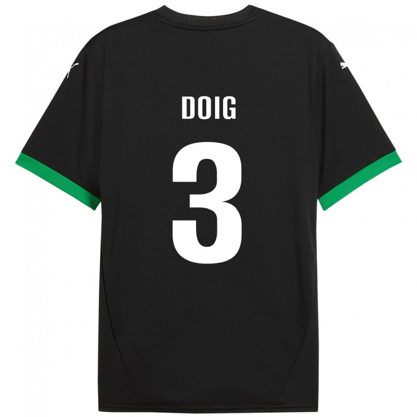 Kandiny Damen Josh Doig #3 Schwarz Dunkelgrün Heimtrikot Trikot 2024/25 T-Shirt Österreich