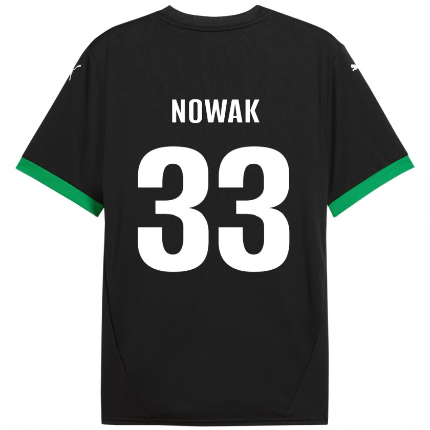 Kandiny Donna Maglia Julie Nowak #33 Nero Verde Scuro Kit Gara Home 2024/25 Maglietta