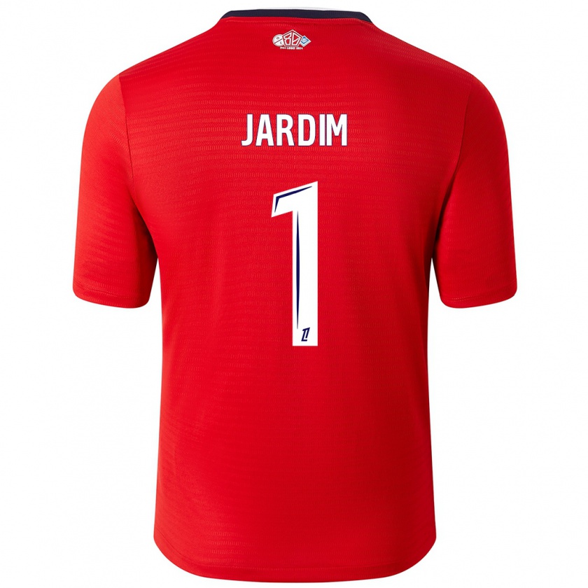 Kandiny Dames Leo Jardim #1 Rood Wit Thuisshirt Thuistenue 2024/25 T-Shirt België