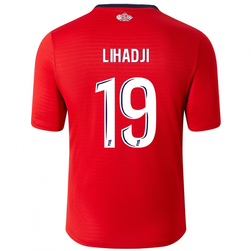 Kandiny Donna Maglia Isaac Lihadji #19 Rosso Bianco Kit Gara Home 2024/25 Maglietta