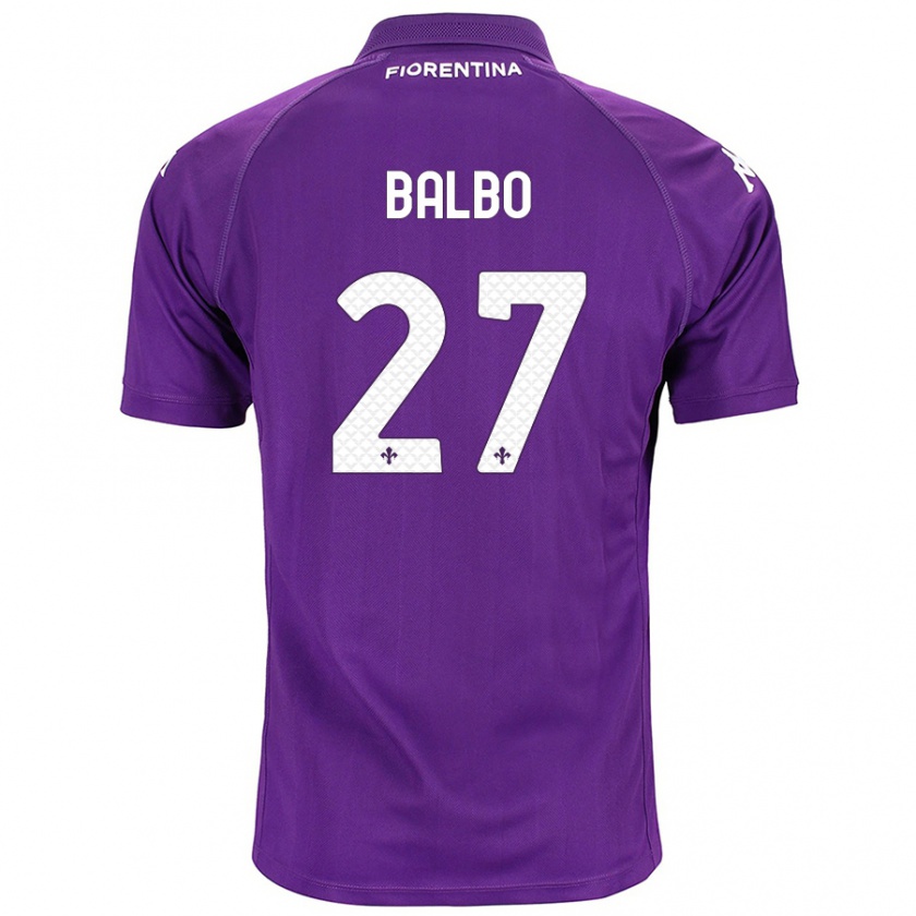 Kandiny Mujer Camiseta Luis Balbo #27 Morado 1ª Equipación 2024/25 La Camisa México