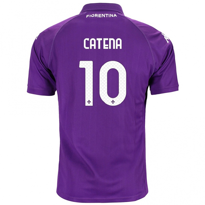 Kandiny Donna Maglia Michaela Catena #10 Viola Kit Gara Home 2024/25 Maglietta