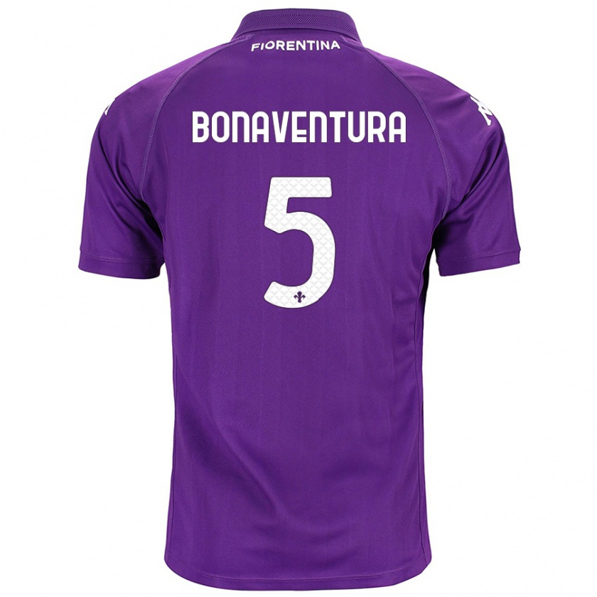 Kandiny Damen Giacomo Bonaventura #5 Violett Heimtrikot Trikot 2024/25 T-Shirt Österreich