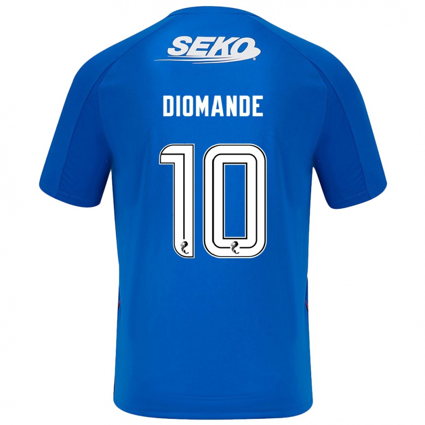 Kandiny Dames Mohamed Diomandé #10 Donkerblauw Thuisshirt Thuistenue 2024/25 T-Shirt