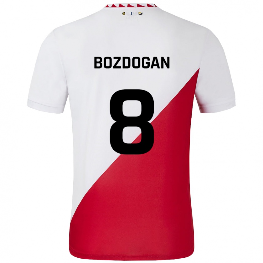 Kandiny Donna Maglia Can Bozdogan #8 Bianco Rosso Kit Gara Home 2024/25 Maglietta