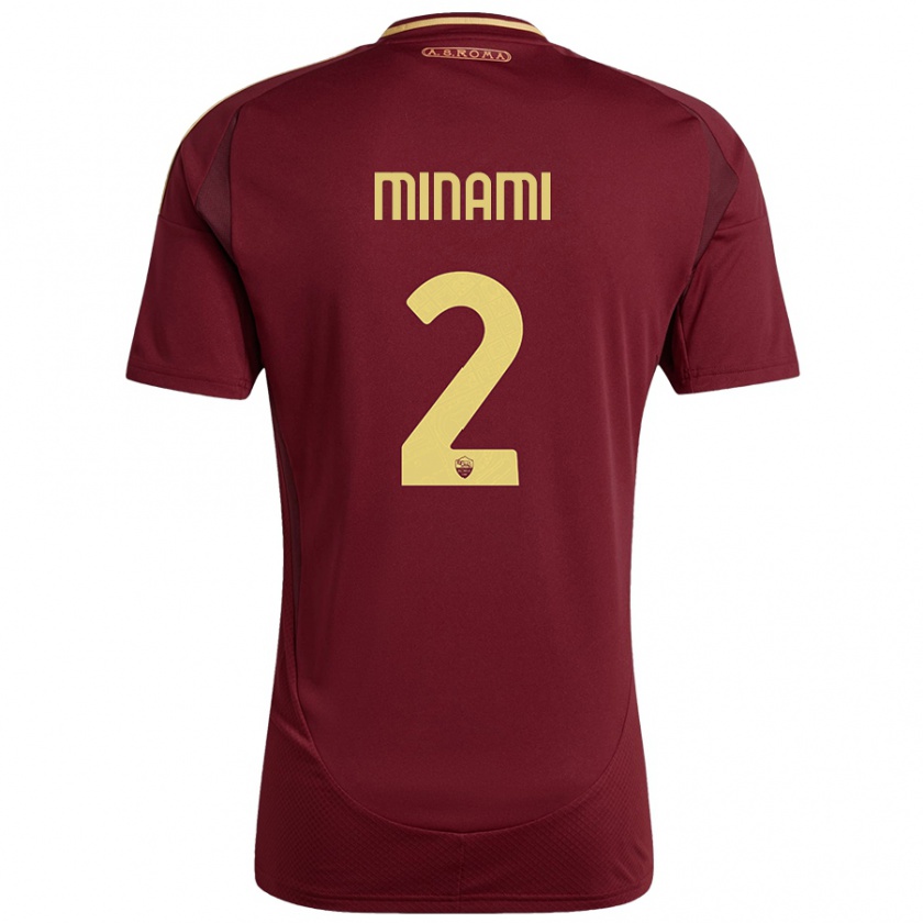 Kandiny Damen Moeka Minami #2 Rot Braun Gold Heimtrikot Trikot 2024/25 T-Shirt Österreich