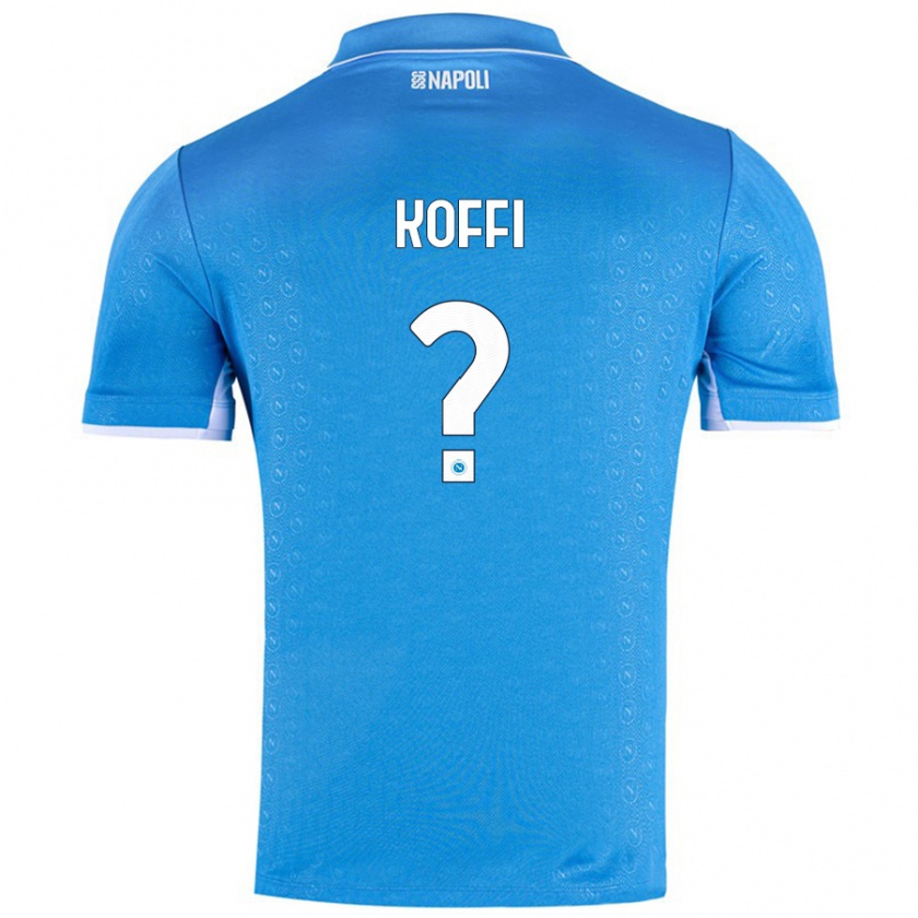 Kandiny Donna Maglia Cedrick Koffi #0 Azzurro Cielo Kit Gara Home 2024/25 Maglietta