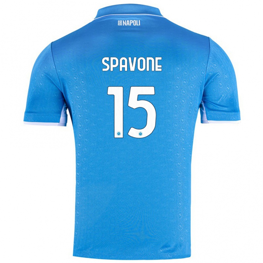 Kandiny Donna Maglia Alessandro Spavone #15 Azzurro Cielo Kit Gara Home 2024/25 Maglietta