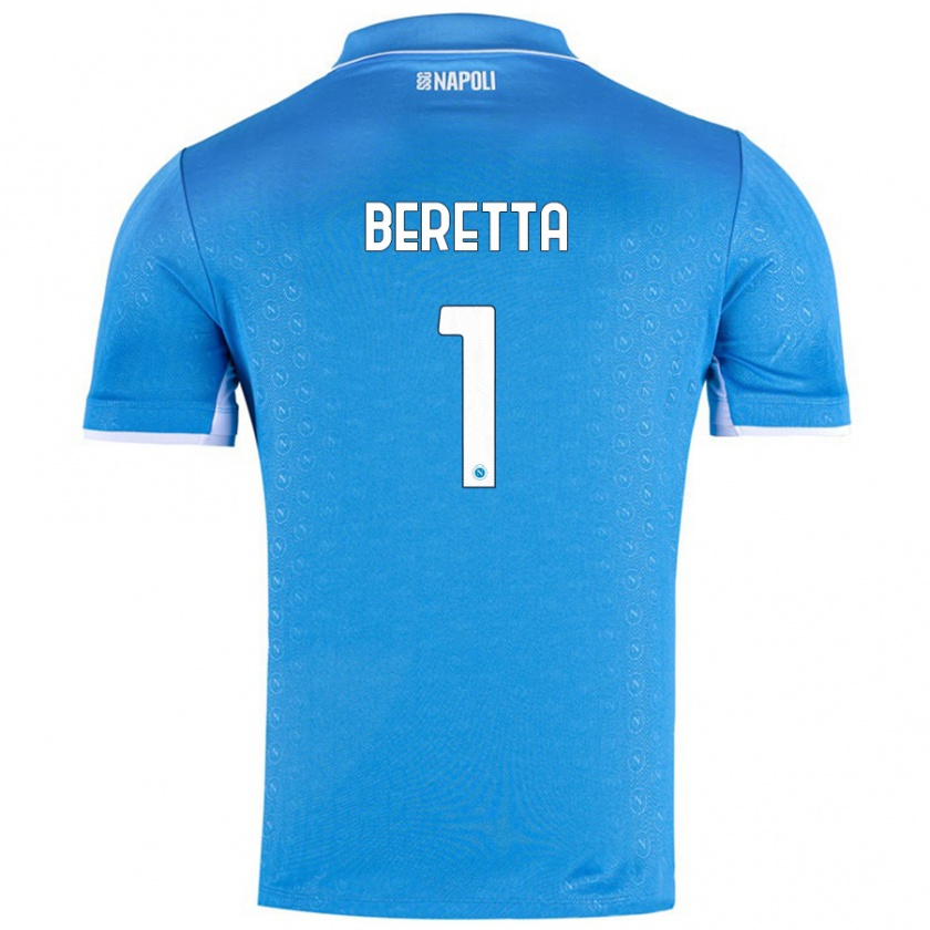 Kandiny Donna Maglia Beatrice Beretta #1 Azzurro Cielo Kit Gara Home 2024/25 Maglietta