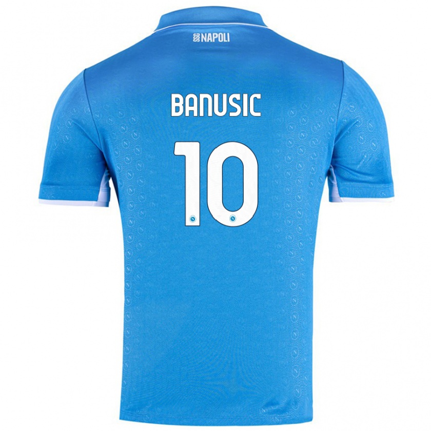 Kandiny Dames Marija Banušić #10 Hemelsblauw Thuisshirt Thuistenue 2024/25 T-Shirt België