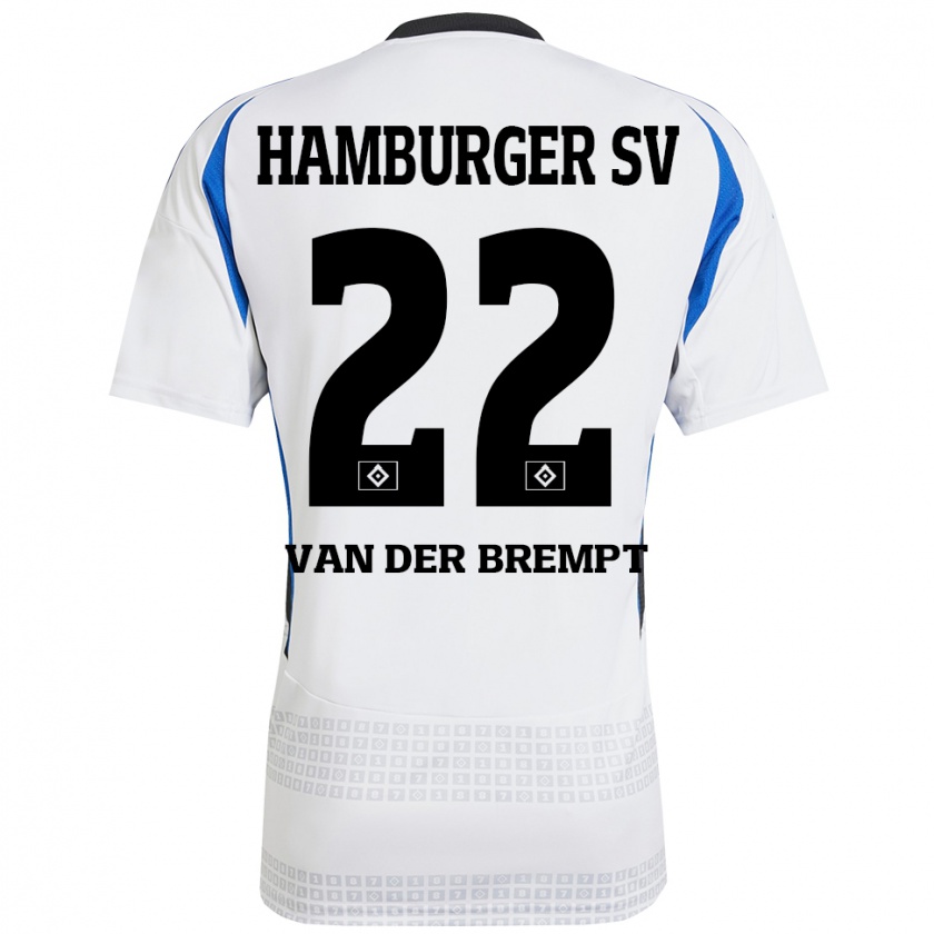 Kandiny Damen Ignace Van Der Brempt #22 Weiß Blau Heimtrikot Trikot 2024/25 T-Shirt Österreich