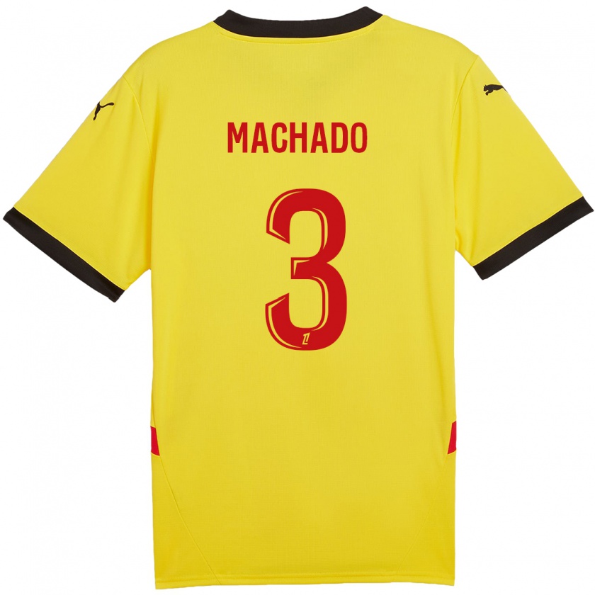 Kandiny Damen Deiver Machado #3 Gelb Rot Heimtrikot Trikot 2024/25 T-Shirt Österreich