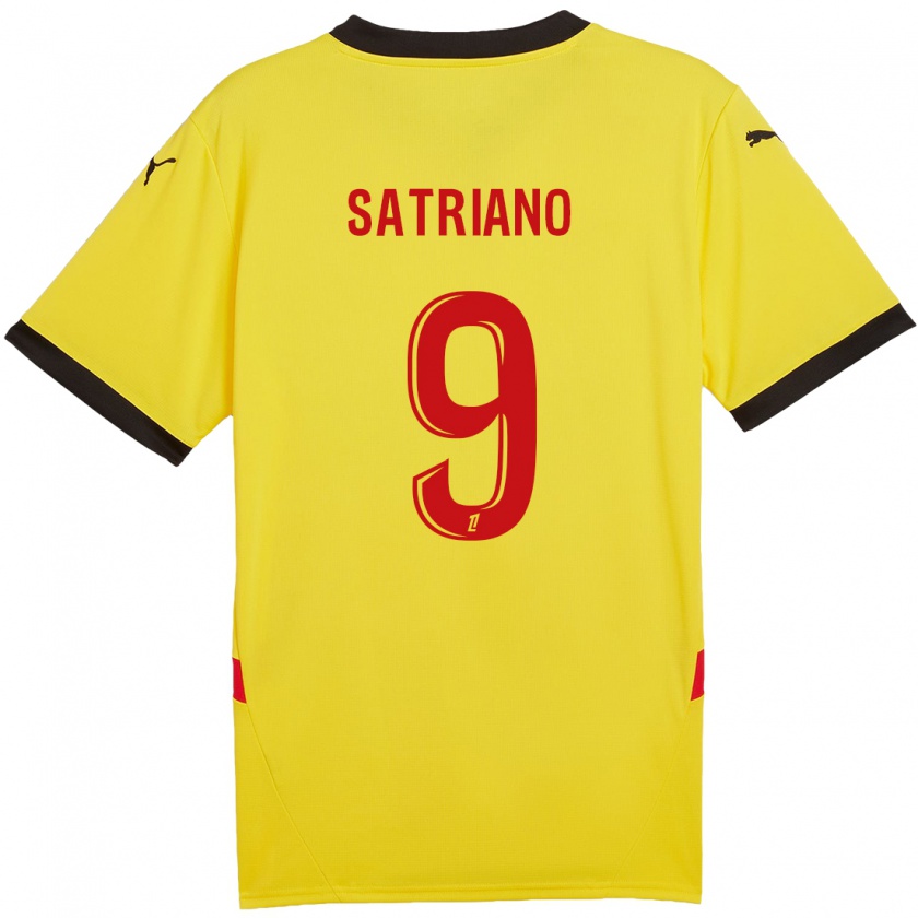 Kandiny Donna Maglia Martín Satriano #9 Giallo Rosso Kit Gara Home 2024/25 Maglietta