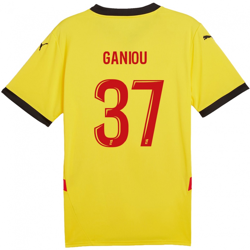 Kandiny Donna Maglia Ismaëlo Ganiou #37 Giallo Rosso Kit Gara Home 2024/25 Maglietta