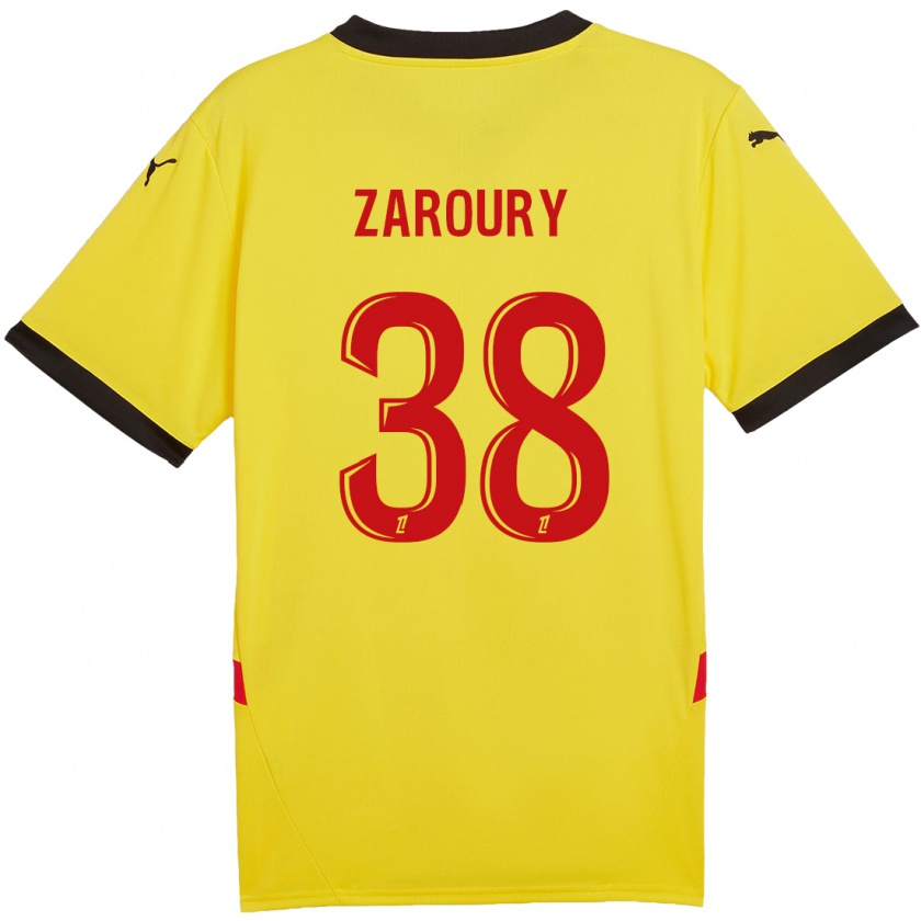 Kandiny Damen Anass Zaroury #38 Gelb Rot Heimtrikot Trikot 2024/25 T-Shirt Österreich