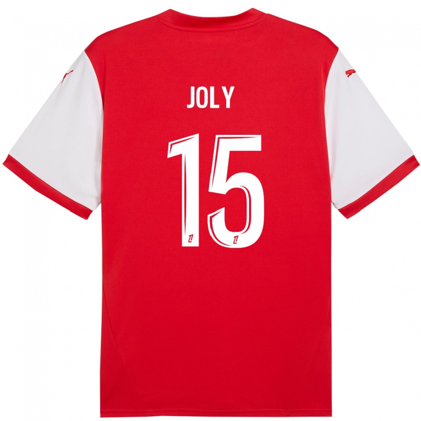 Kandiny Damen Lou-Ann Joly #15 Rot Weiß Heimtrikot Trikot 2024/25 T-Shirt Österreich