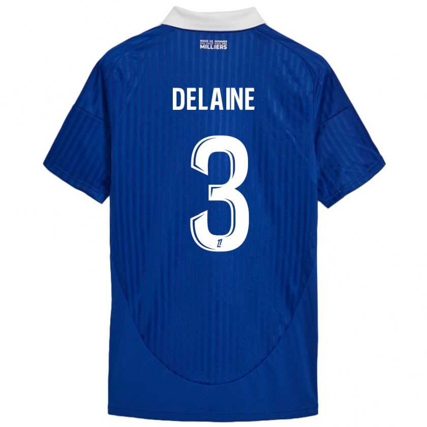 Kandiny Dames Thomas Delaine #3 Blauw Wit Thuisshirt Thuistenue 2024/25 T-Shirt België