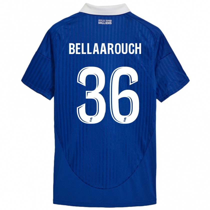 Kandiny Mujer Camiseta Alaa Bellaarouch #36 Azul Blanco 1ª Equipación 2024/25 La Camisa México