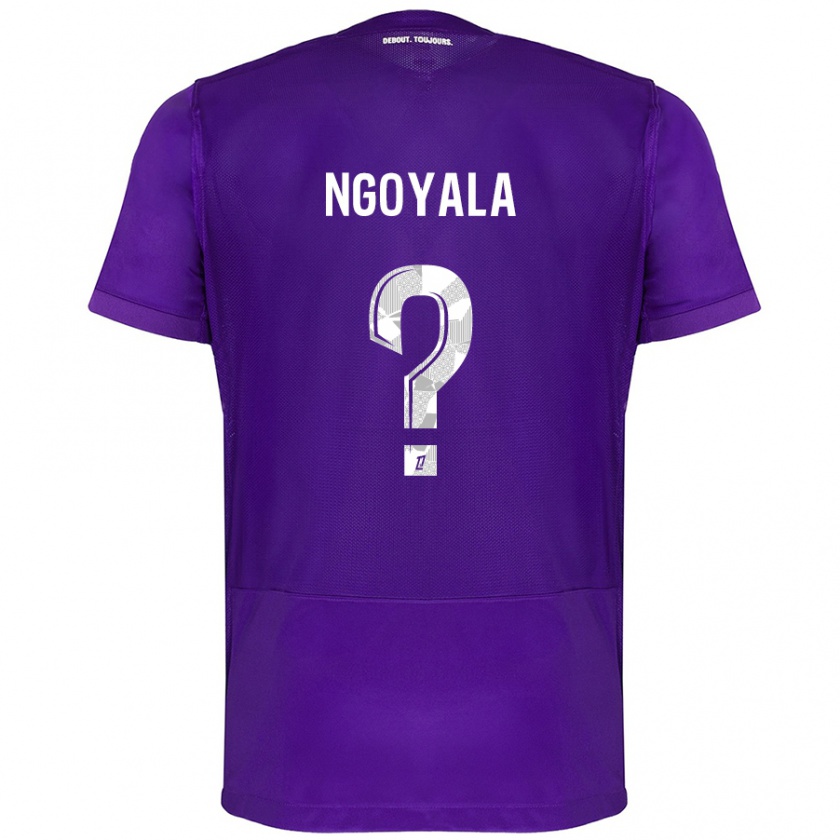 Kandiny Damen Frédéric Efuele Ngoyala #0 Violett Weiß Heimtrikot Trikot 2024/25 T-Shirt Österreich